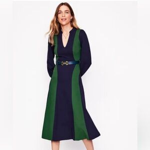NWT Boden Notch Abstract Ponte Dress size 12